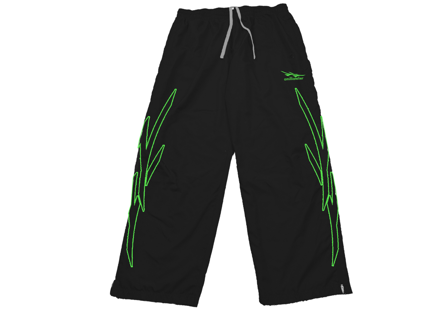 MIDNIGHT/SLIME GREEN VOLT BREAKER WINDBREAKER PANTS