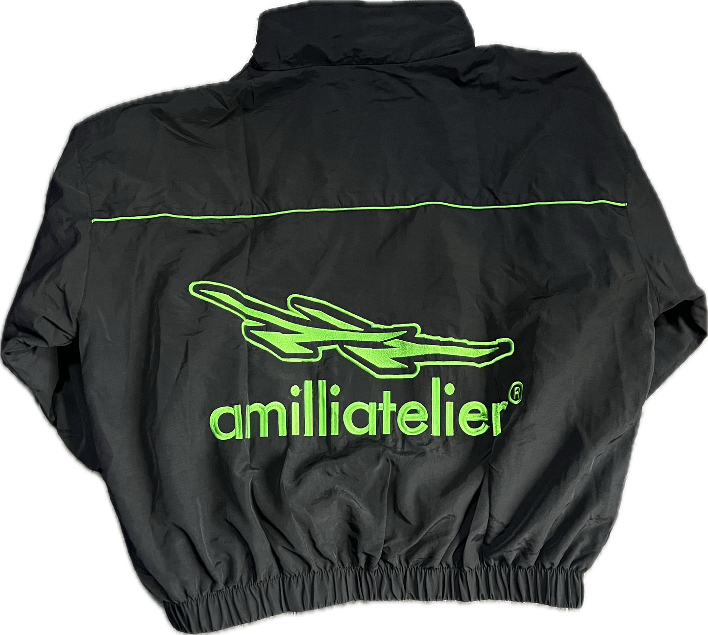 MIDNIGHT/SLIME GREEN VOLT BREAKER WINDBREAKER JACKET