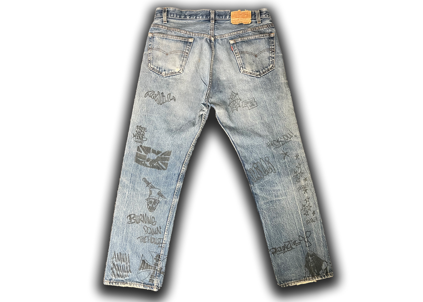 STAMPED ALL OVER DENIM