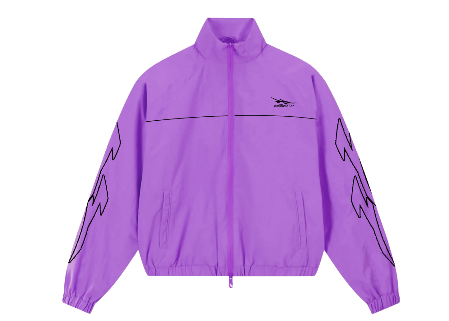 MAUVE VOLT BREAKER WINDBREAKER JACKET