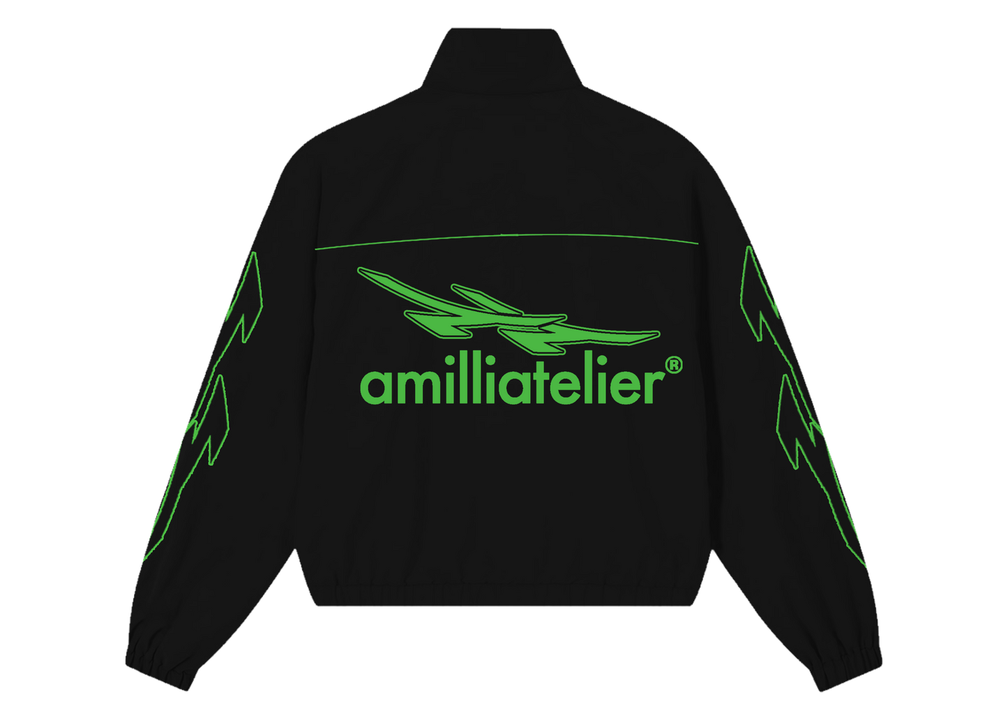 MIDNIGHT/SLIME GREEN VOLT BREAKER WINDBREAKER JACKET