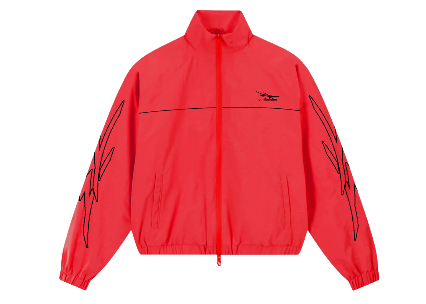 CHILI RED VOLT BREAKER WINDBREAKER JACKET