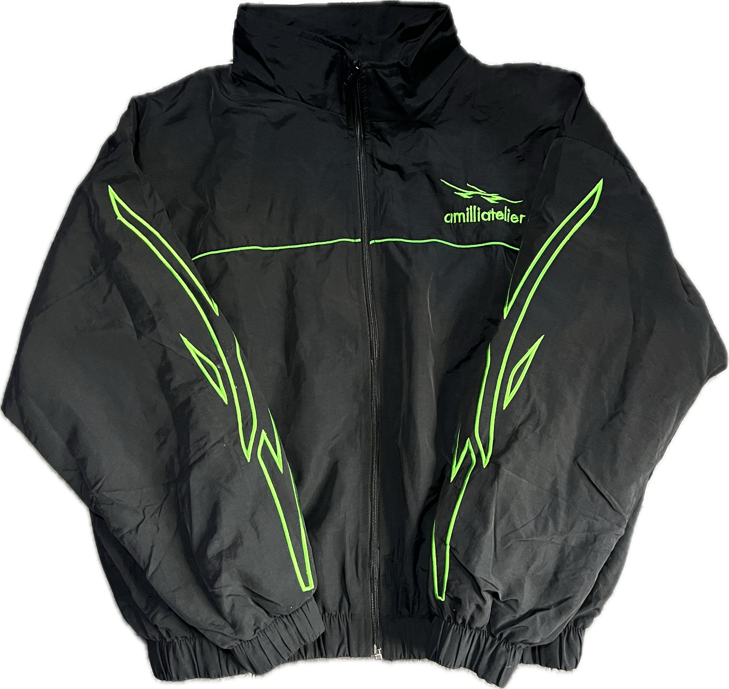 MIDNIGHT/SLIME GREEN VOLT BREAKER WINDBREAKER JACKET
