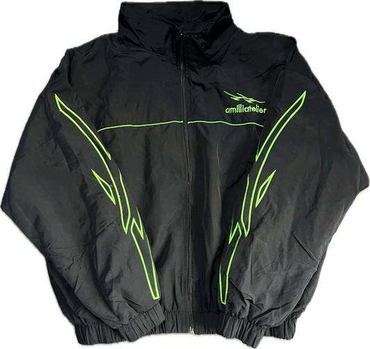 MIDNIGHT/SLIME GREEN VOLT BREAKER WINDBREAKER JACKET