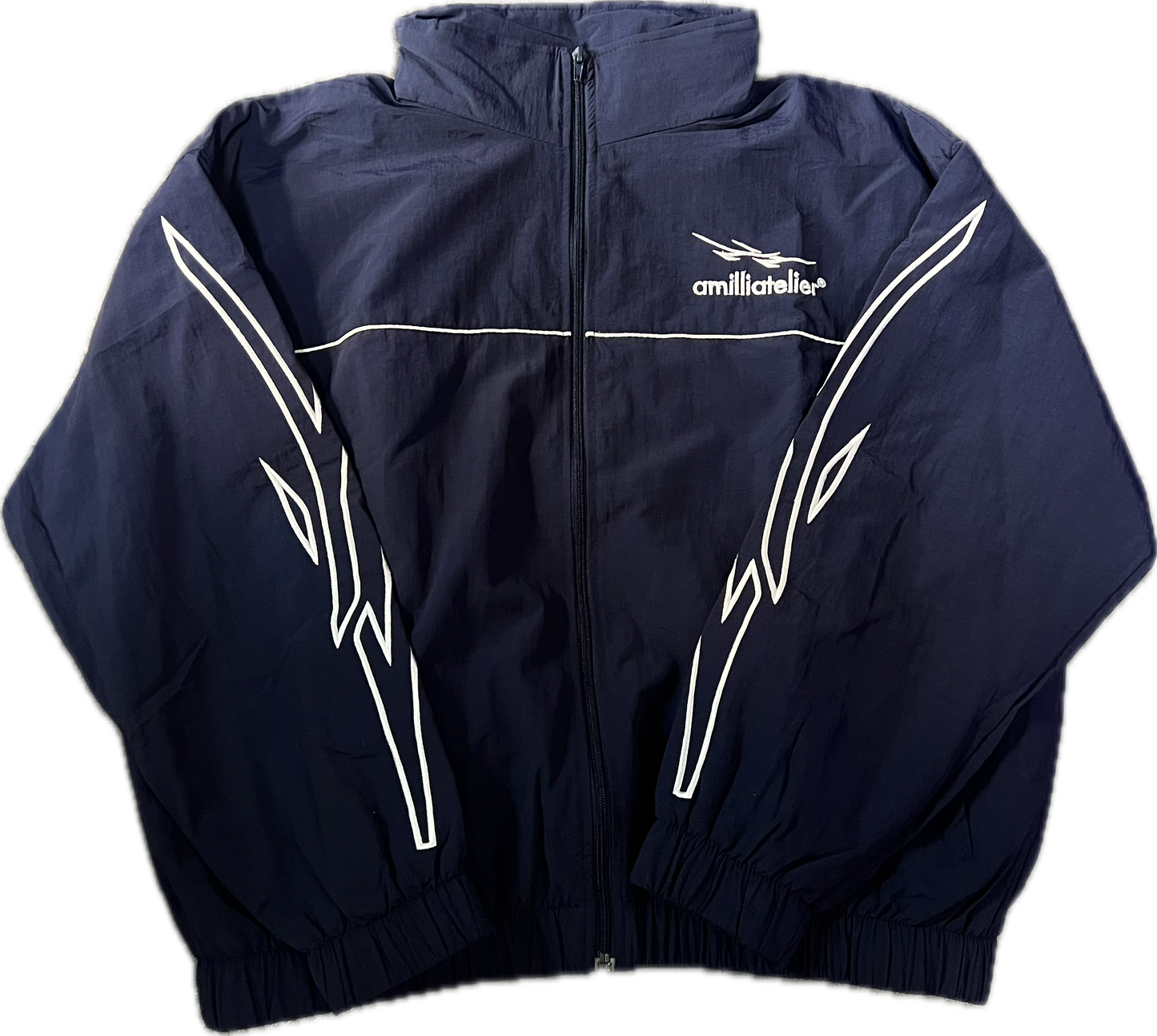NAVY VOLT BREAKER WINDBREAKER JACKET