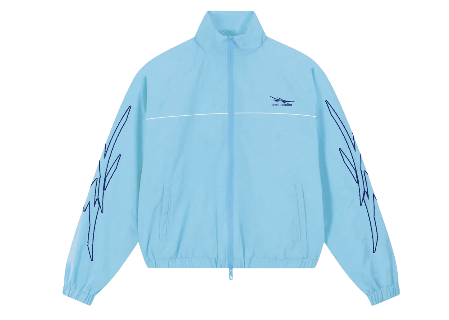 ICE BLUE VOLT BREAKER WINDBREAKER JACKET