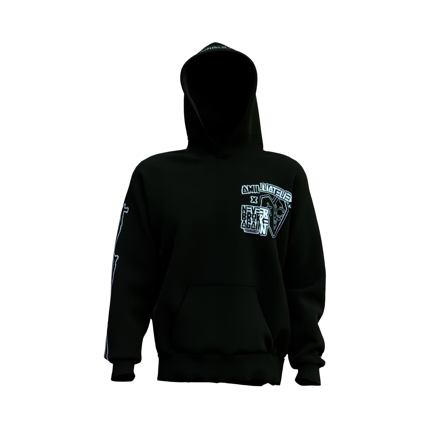 MEET US ON GDM NBA YOUNGBOY x AMILLI BLACK HOODIE